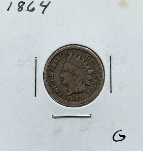 1864 U.S. Indian Head Cent Penny Type Coin