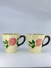2 Vintage FRANCISCAN Desert Rose Coffee Mug Cup Replacement Mug 3.75" / 1979