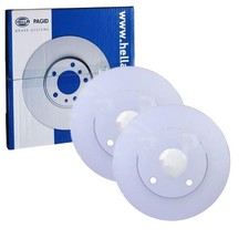 2x HELLA PAGID BREMSSCHEIBEN Ø258mm VORNE passend für FORD COURIER FIESTA FOCUS 