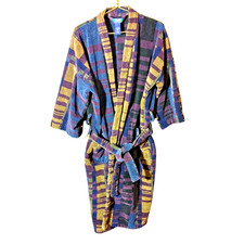 Robe Colours Alexander Julian Vintage OS Cotton Tie Belt Pockets Dual Loops