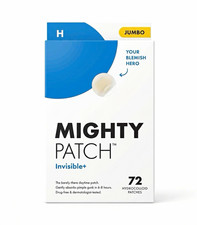 Hero Mighty Patch Invisible Jumbo Hydrocolloid Acne Patches, 72 Count