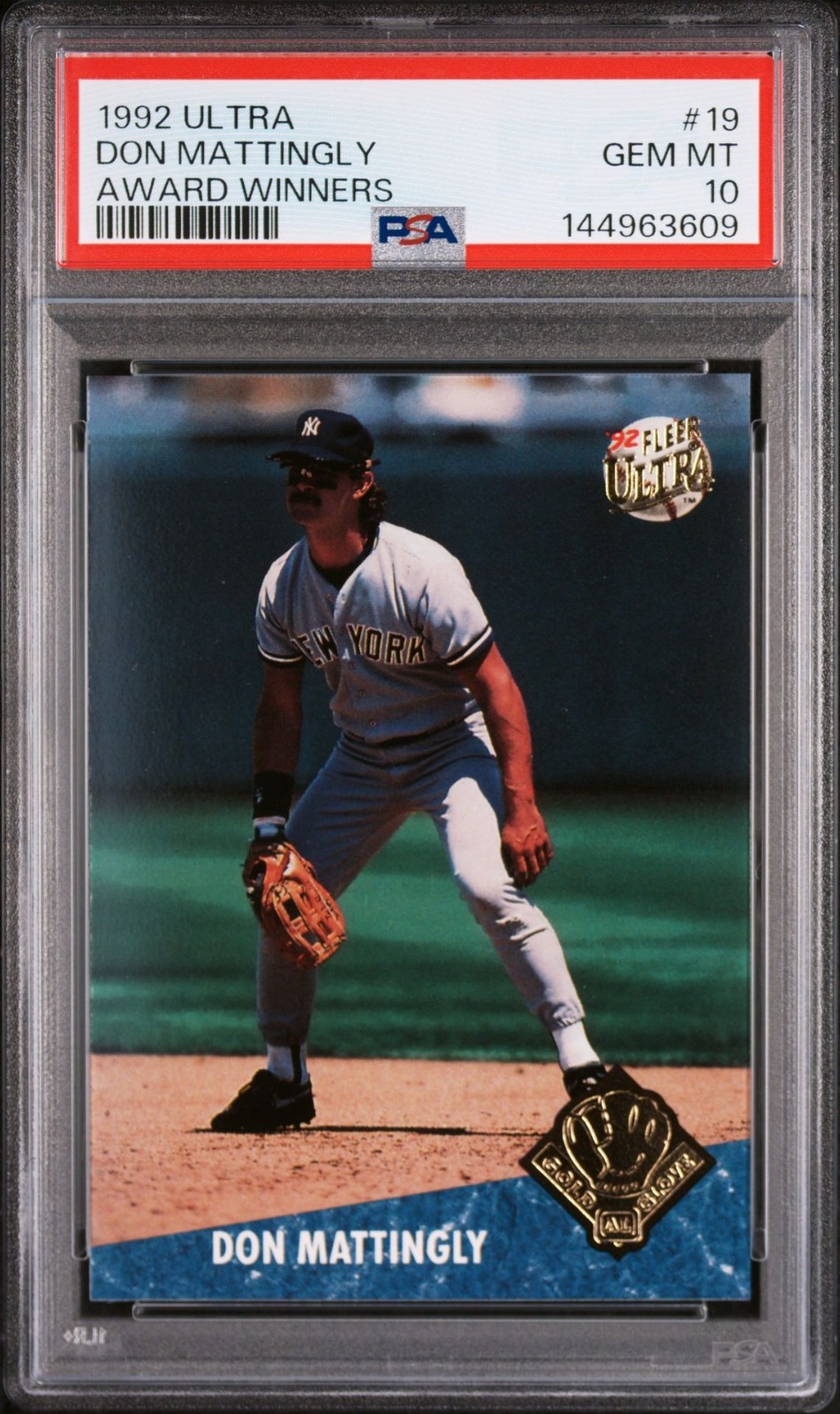 1992 ULTRA ULTRA AWARD WINNERS #19 DON MATTINGLY PSA 10