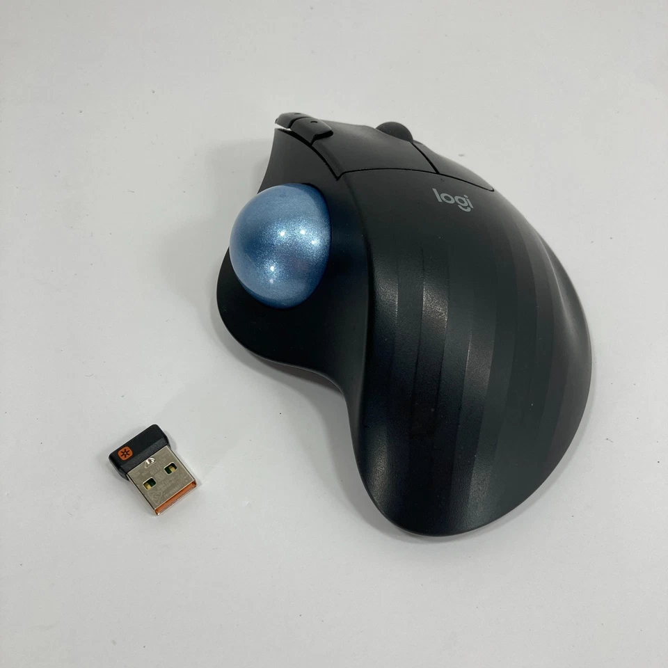 Logitech ERGO M575 Business Wireless Trackball Mouse Black w/ USB Receiver