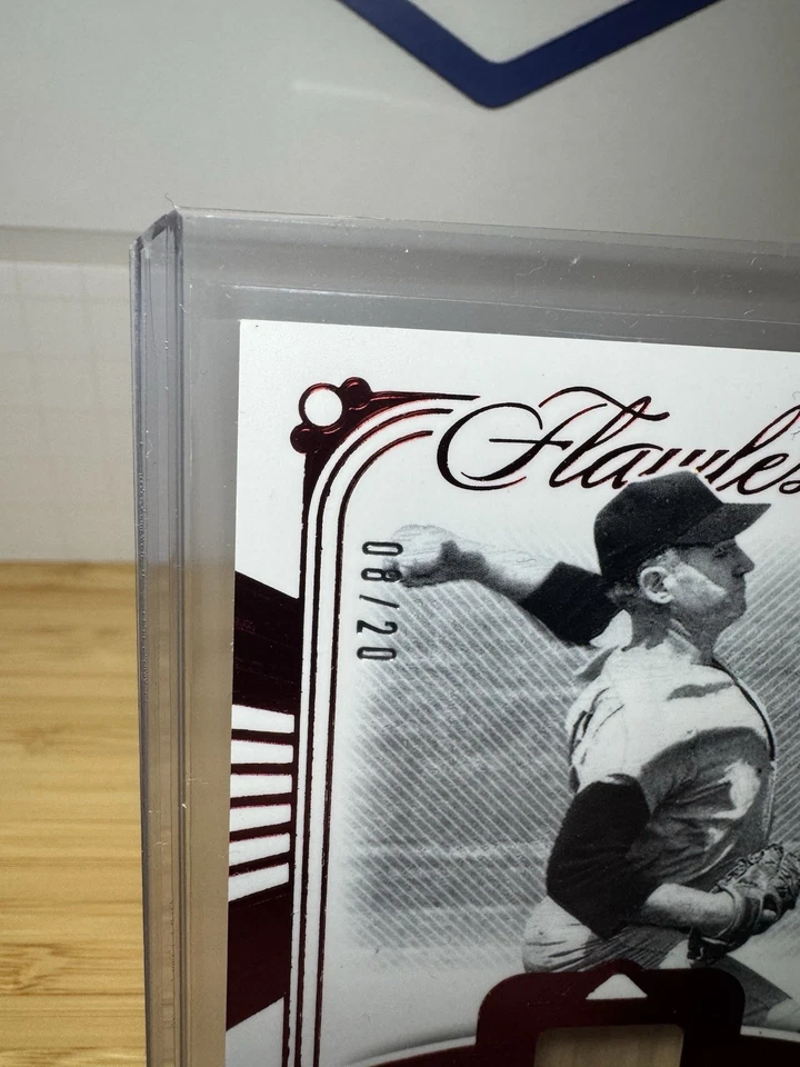 Panini Flawless Whitey Ford 2022 reliquia de murciélago usada en juegos rubí/20 Yankees leyenda de la corte Foto 2 de 4