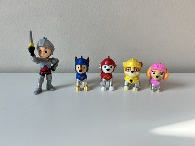 Paw Patrol Rescue Knights Ryder Chase Rubble Skye Marshall Figures