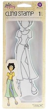 Taylor - Julie Nutting Mixed Media Stamp Doll Cling Stamp Prima 519562