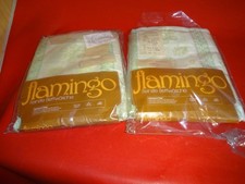 DDR Bettw&auml;sche  Flamingo  OVP Neu 4 tl Top Blumendeko silberstich