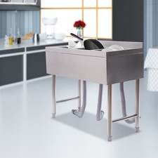 Three 3 Compartment Stainless Steel Commercial Kitchen Bar Sink