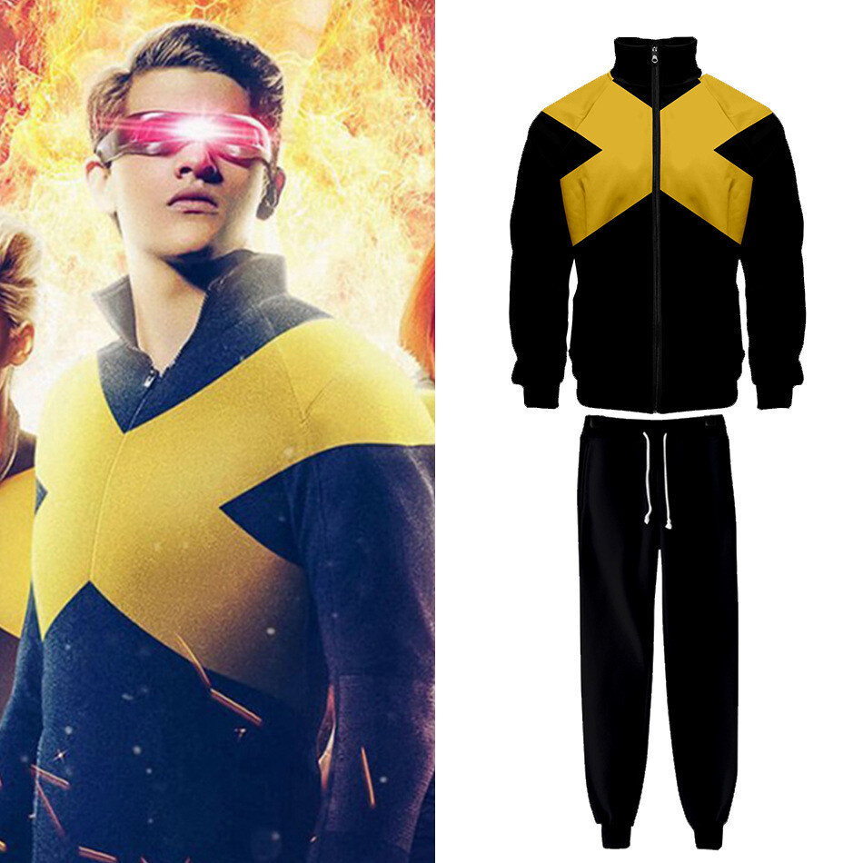 X-Men Dark Phoenix Cyclops Scott Summers Uniform Cosplay Costume