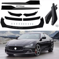 For Maserati Ghibli 2014-2022 Front Bumper Spoiler Body Kit Side Skirt Rear Lip