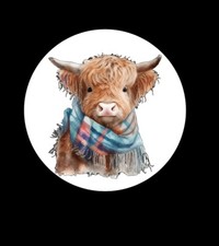 Adorable COW ENVELOPE SEALS LABELS STICKERS 1.2" ROUND Cute Beautiful Great Deal