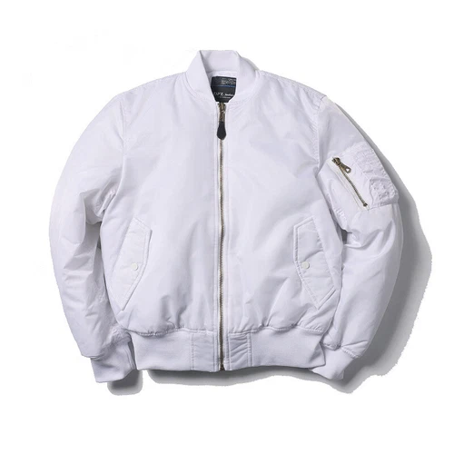 Unisex MA1 BomberJacke Winter Outdoor Militär Pilotjacke Flieger Fly Nylon Coats - Picture 38 of 39