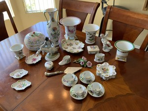 Hungarian Herend Porcelain Lot Includes Queen Victoria, Rothschild And Chinese.