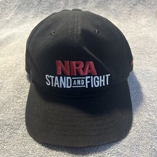 NRA STAND AND FIGHT Cap Eagle Logo Embroidered Made In USA Official NRA Product