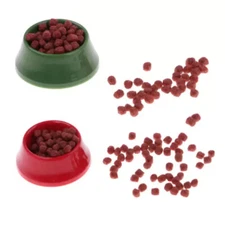 10pcs 1:12 Dog Cat Food Dish Water Bowl Dollhouse Pet Accessories Miniature Toys