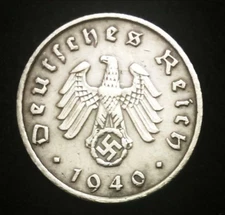 WWII Authentic Rare German Coin 1 Rp Zinc Hold a Piece of History In Your Hands