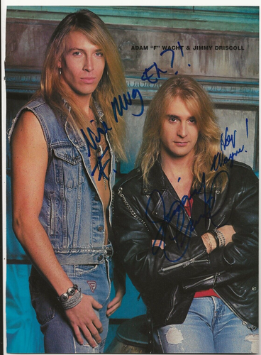 Kip Winger of Winger & Jimmy / Adam from Trouble Tribe REAL SIGNED Mag Photo COA - Picture 3 of 4
