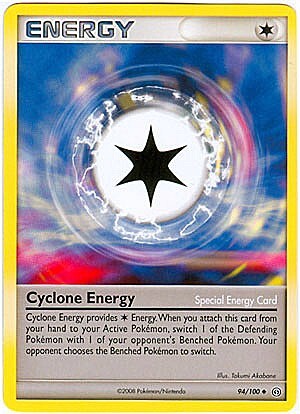 Pokemon Diamond and Pearl Stormfront Card - Cyclone Energy (U) 94/100