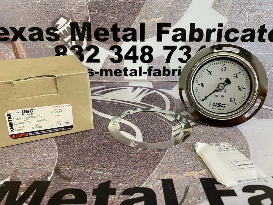 Ametek USG 656610AN3CD3A00 Pressure Gauge 0-60PSI 1/4” NPT - Image 2 of 4