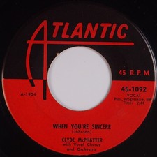 CLYDE McPHATTER: When You re Sincere / Treasure of Love ATLANTIC R B Orig 45