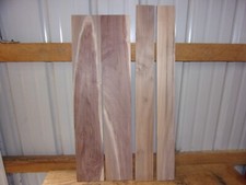 4 PC WALNUT LUMBER WOOD KILN DRIED BOARDS LOT 1675V 1/2" THICK FLAT END MATCHED