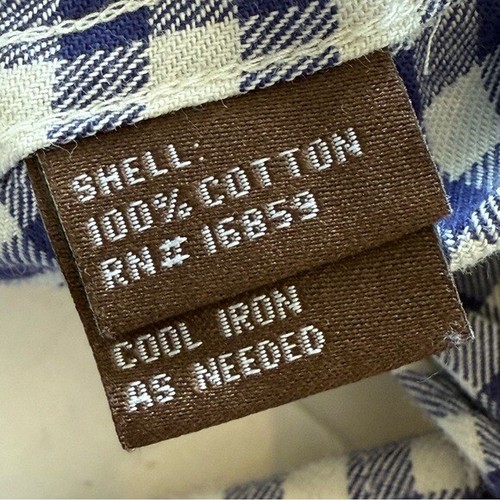 J. McLaughlin Shirt Trim Fit Plaid Check Mens XL Cotton Blue White Button Down - Picture 9 of 11
