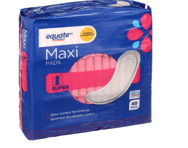 EQUATE 86480 Super Maxi Multi Channels 48 Cotton Pads for Woman 