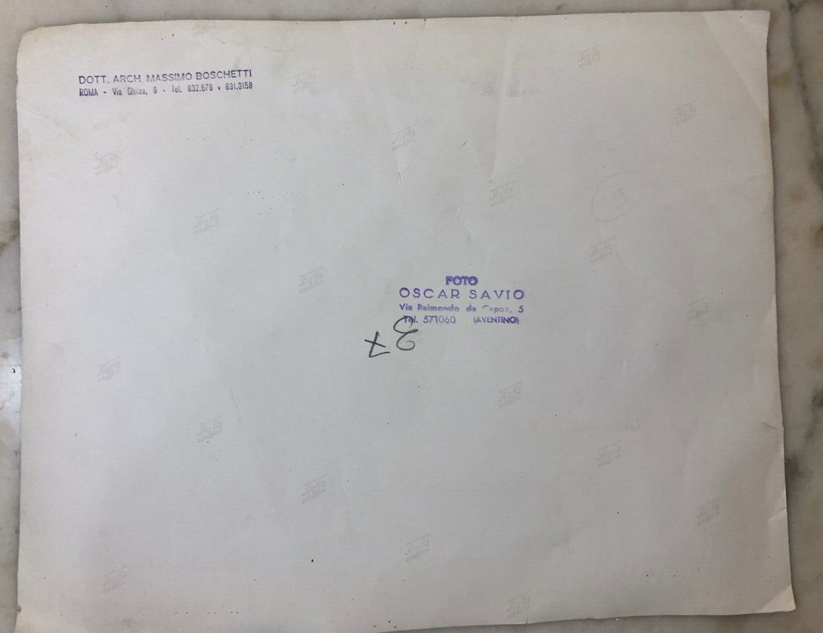 Oscar Savio Fotografia originale Architettura 29,5x24,0 cm