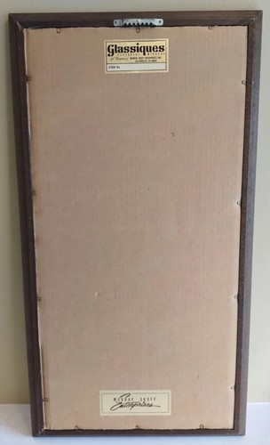 Vintage Pin Up Mirror Pictorial Art Glassiques Rare 14 x 26 in. - Picture 12 of 14
