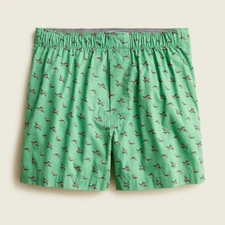 J.Crew Men's LARGE Boxers Cotton Mallards Green Multi theme NWT