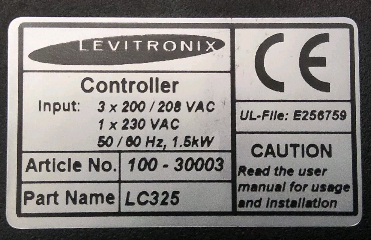 Levitronix Pump Controller P/N LC325 Article No. 100-30003