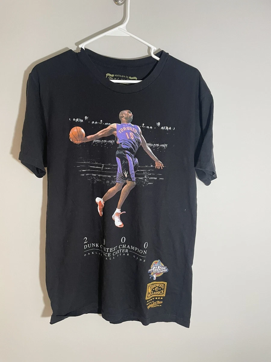 Vintage Mitchell Ness Vince Carter 2000 NBA Slam Dunk Champion T