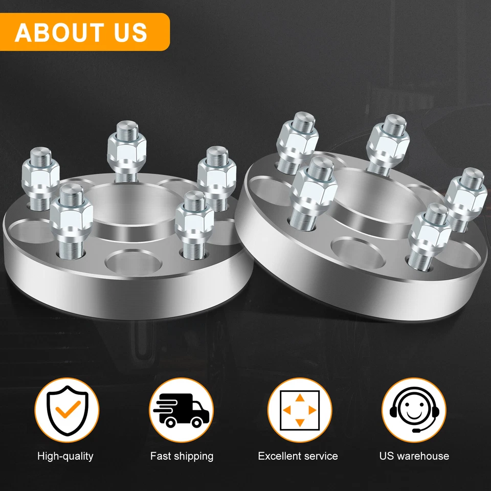 Espaciadores de rueda para Ford Fusion Kia Sportage 2006-2012 2 piezas 25 mm 5x114,3 12x1,5 Foto 2 de 4