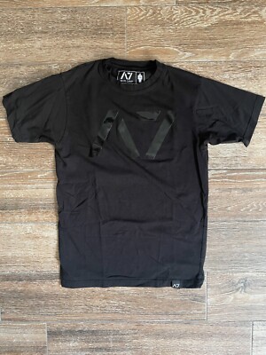 A7 Bar Grip Black Stealth Tee T-Shirt Small S Squat Bench Deadlift