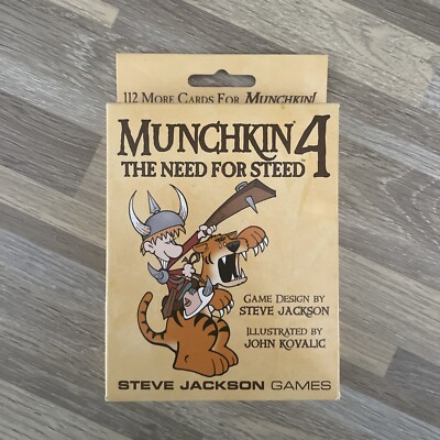 Munchkin 4: The Need For Steed Card Game Expansion Steve Jackson Games