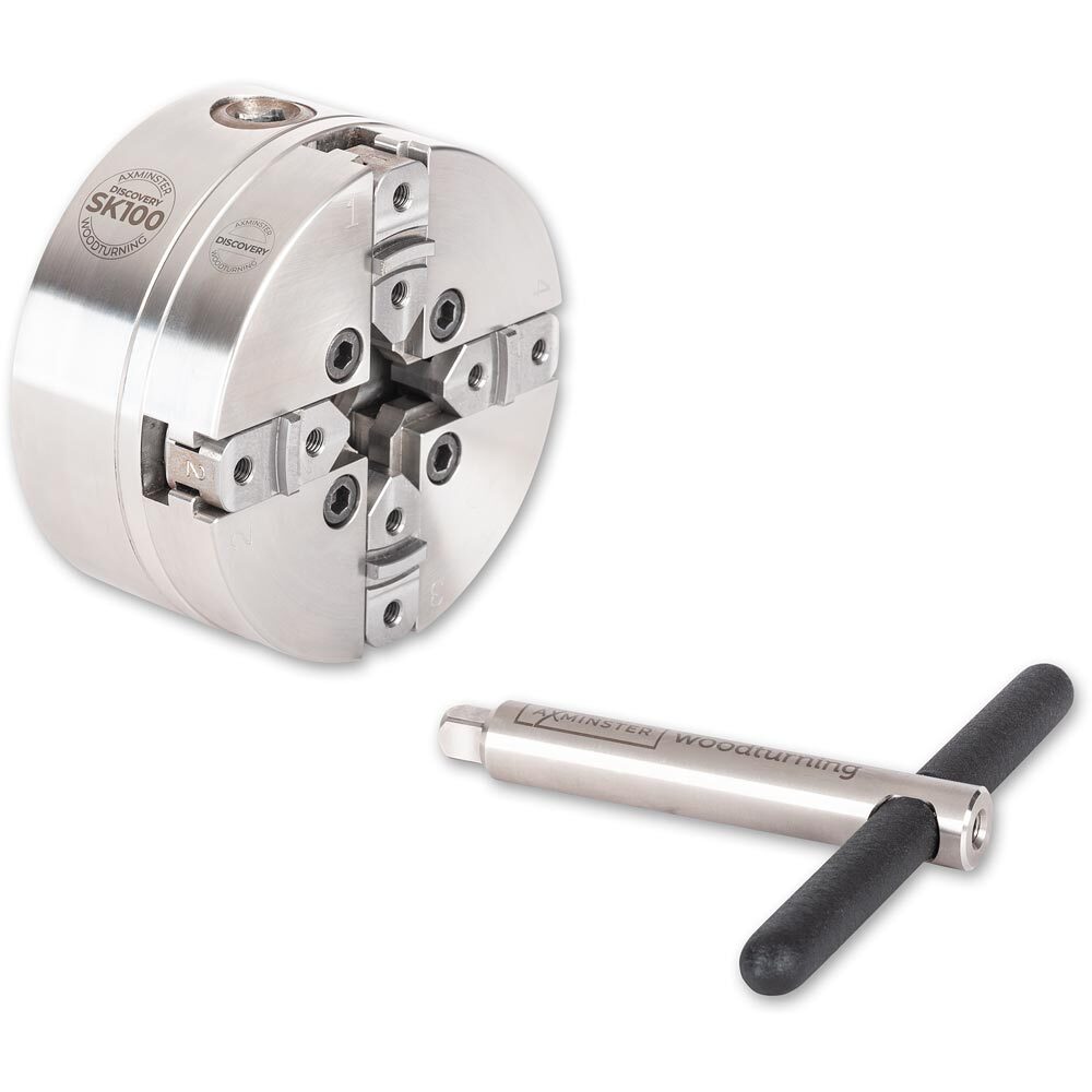 Axminster Woodturning Discovery SK100 Chuck & Backplate M33 x 3.5mm (T38U)