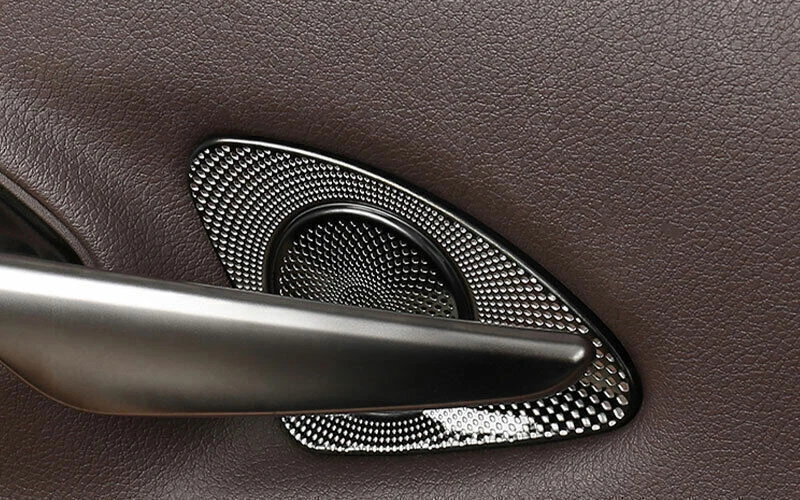 Interior Door Bowl Cover Trim Car For Lexus ES250 300h 350 2019-2024 Black Steel Foto 3 de 4