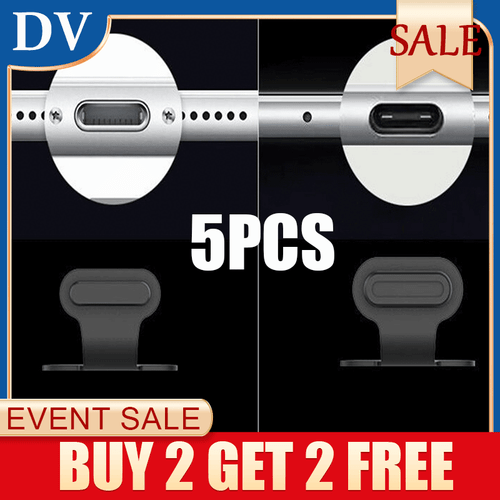 Set of 5 iPhone 14 13 12Pro Max Dust Plug Cap Cover Charging Port AntiDust Cover - Bild 1 von 16