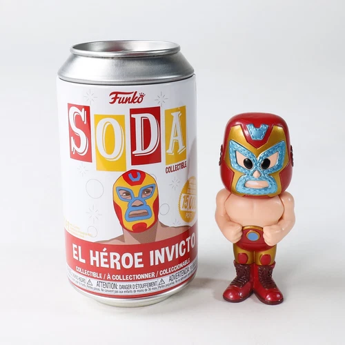 Funko Vinyl Soda: Luchadores - Iron Man (El Heroe Invicto)
