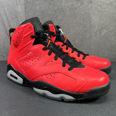 Air Jordan 6 Retro Infrared 23 TORO Size 12 Mens Red Black