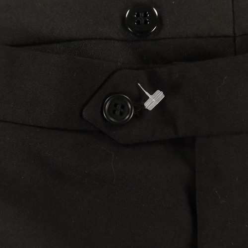 VTG Tuxedo M Black 100% Wool Hopsack Worsted Stafford Suit Formal 42S 36x25 - Picture 19 of 24