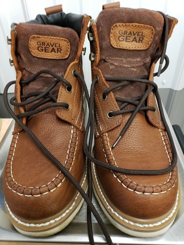 moc toe wedge work boots