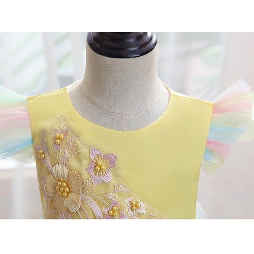Little Girls Sleeveless Lace Tutu Dress Toddler Birthday Party Gown Wedding - Picture 105 of 197