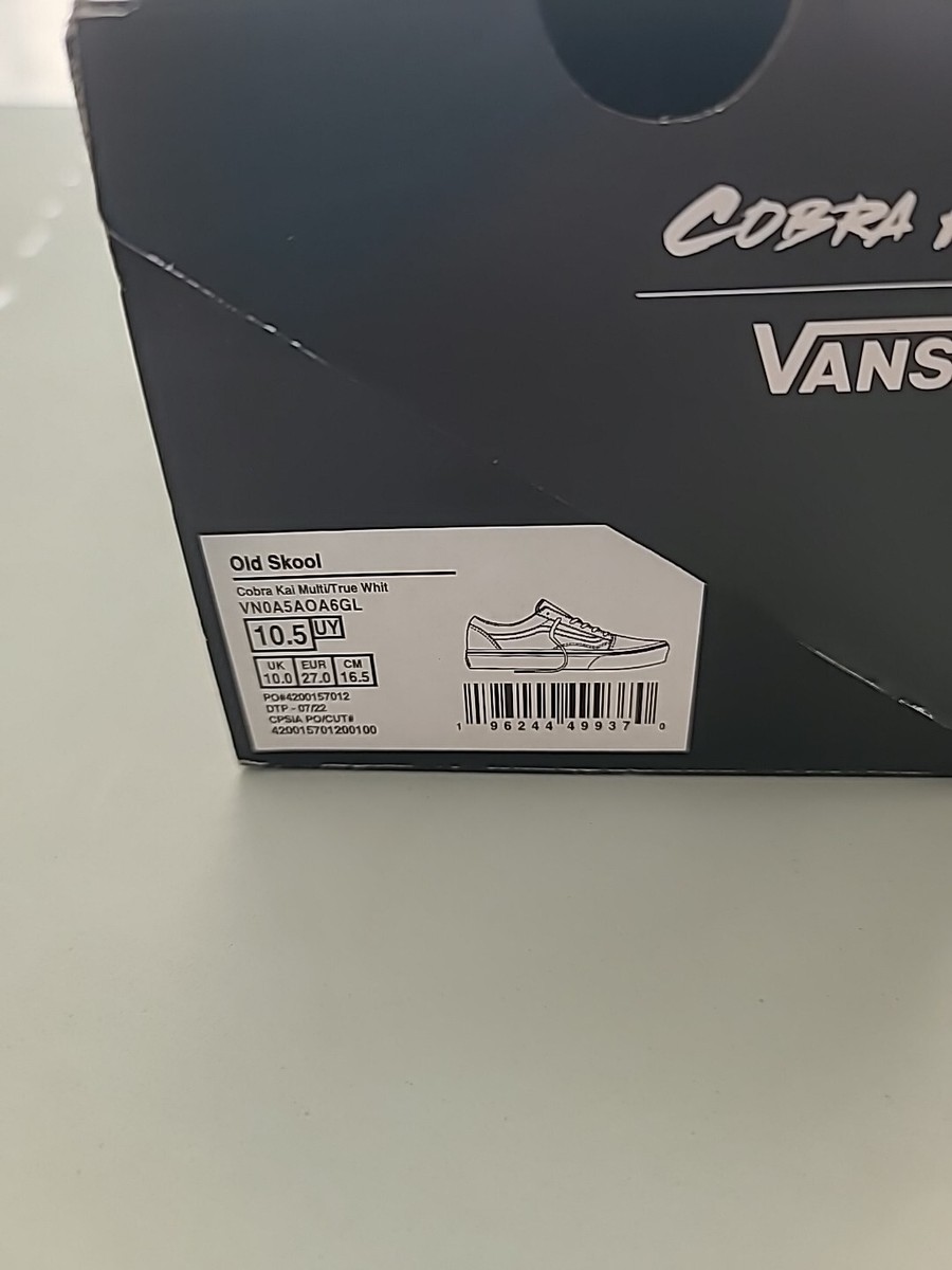 Vans X Cobra Kai Old Skool Eagle Fang Karate Blue White Shoes Kids