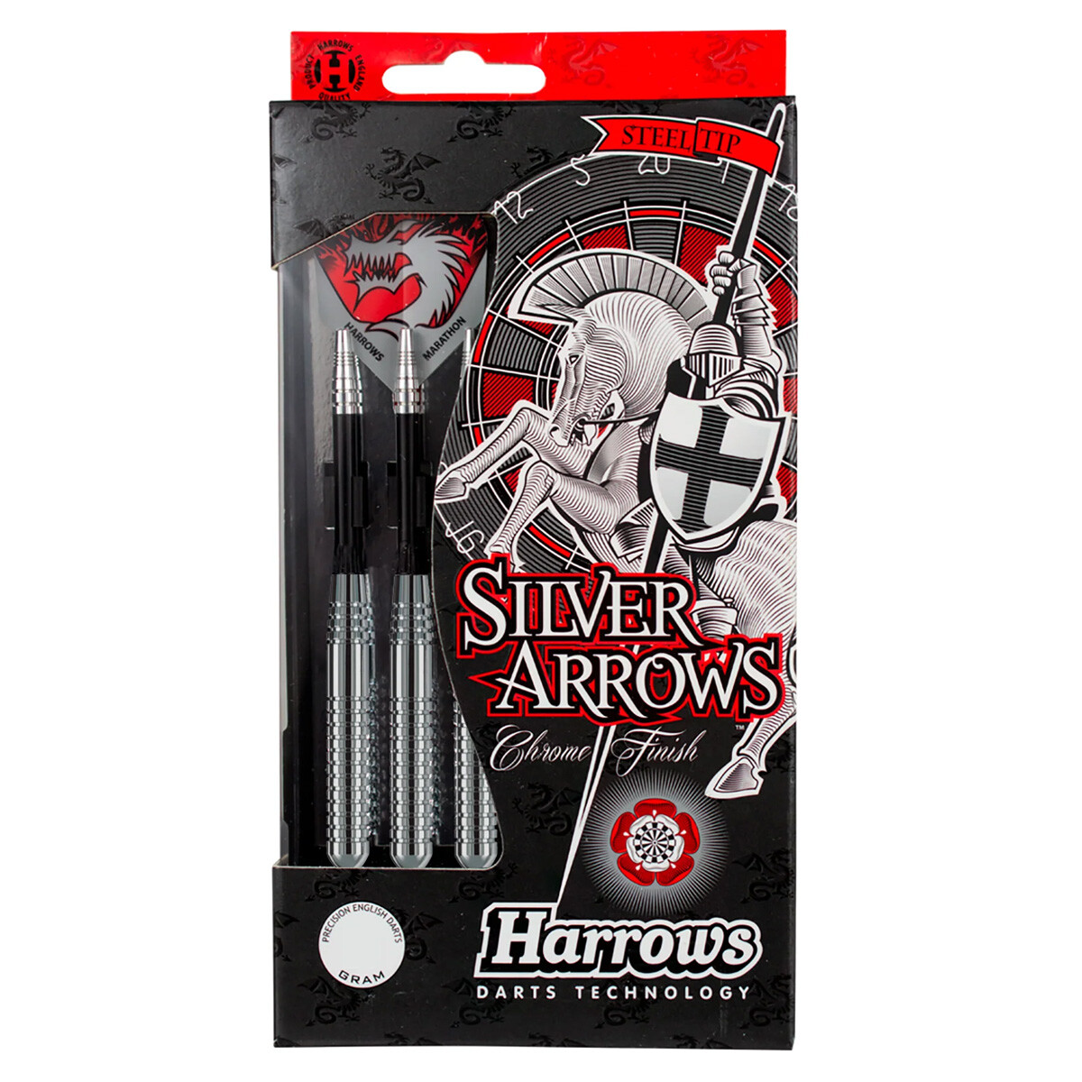 Harrows Eric Bristow Silver Arrows Darts Set 22g for sale