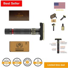 Premium Safety Razor - Short Handle, Brass - Smooth, Clean Shave - 1.00 count