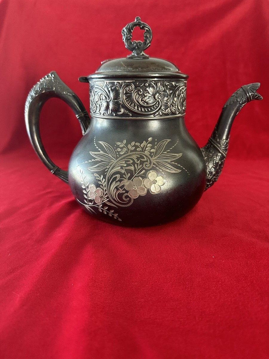webster ウェブスター　ティーポット　silver スターリング E.G. Webster & Son Floral Silver Plated Teapot #47 | eBay