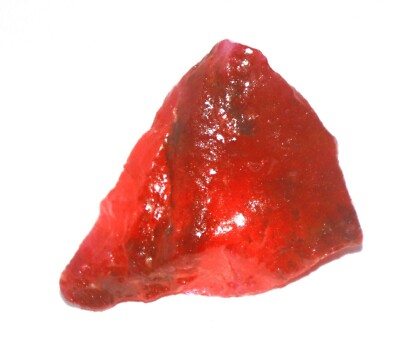 DYED 350 Ct Certified  African Red Ruby Natural Gemstone Raw Rough MG1168