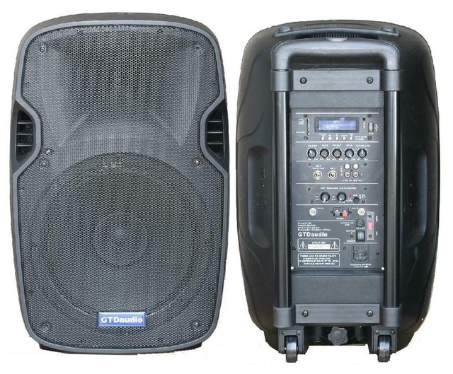 GTD Audio 300 Watt 2way Powered 15" speaker Bluetooth USB eBay