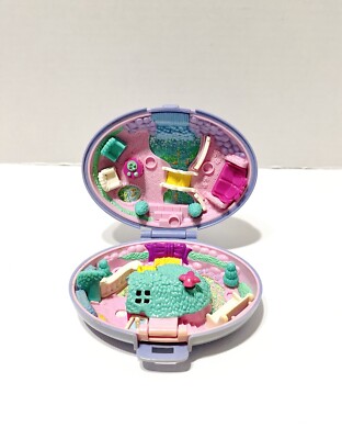 Polly Pocket Bluebird Vintage 1995 Unicorn Horse Meadow Purple Compact Only